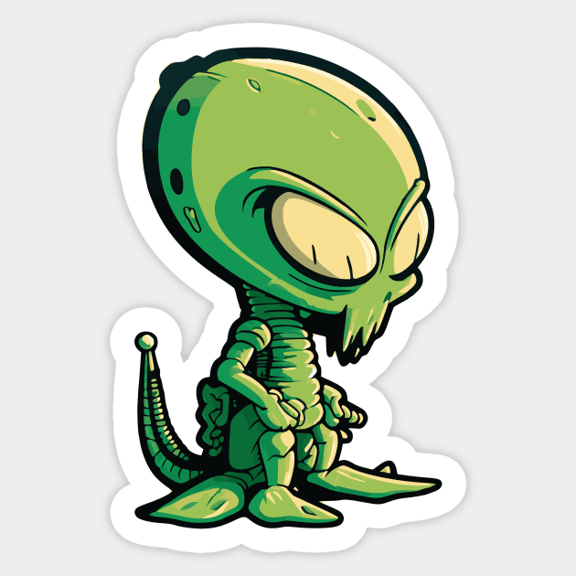 Alien Sticker by pxdg